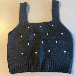 Dot Sweater Tank Top - Like New